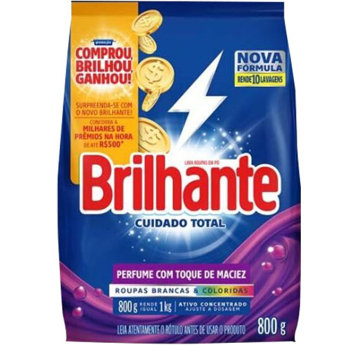 SABAO EM PO BRILHANTE CUIDADO TOTAL 800G