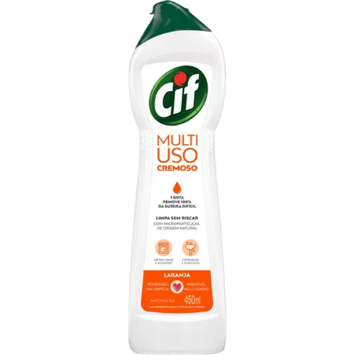 SAPONACEO CREMOSO LARANJA CIF 450ML 