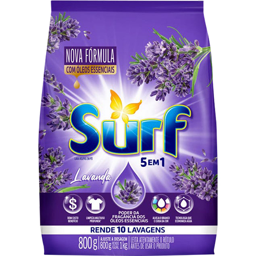 SABAO EM PO SURF LAVANDA 800G