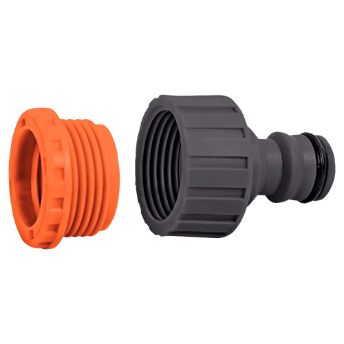 DAPTADOR FEMEA TRAMONTINA COM ROSCA 3/4 E REDUCAO 1/2 EM PLASTICO PARA JARDIM