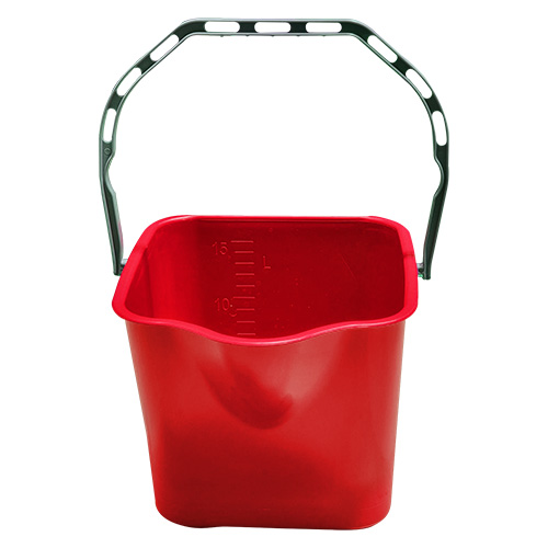 BALDE VERMELHO COM ALCA 15LT BRALIMPIA 