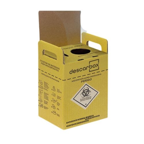 CAIXA COLETORA PERFUROCORTANTE 1,5L DESCARBOX