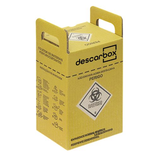CAIXA COLETORA PERFUROCORTANTE 3L DESCARBOX