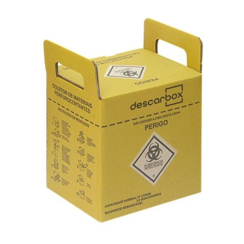 CAIXA COLETORA PERFUROCORTANTE 7L DESCARBOX