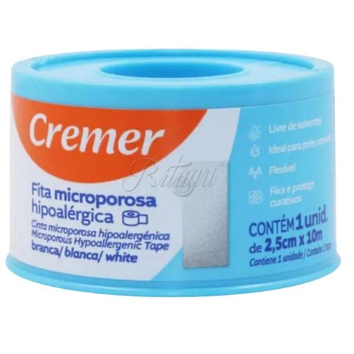 FITA MICROPOROSA BCA 2,5CMX10M CREMER