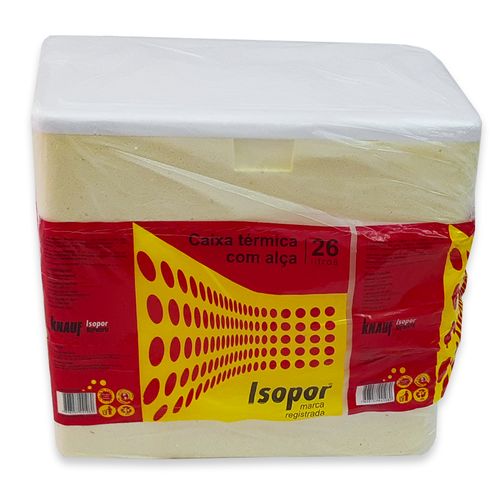 CAIXA ISOPOR COM ALCA STYROCORTE 26LT
