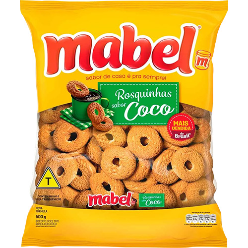 BISCOITO ROSQUINHA DE COCO 600GR MABEL
