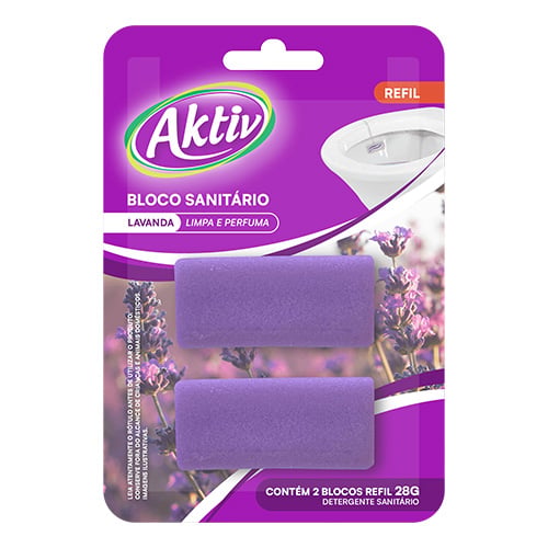 REFIL BLOCO SANITARIO LAVANDA 2X28G AKTIV