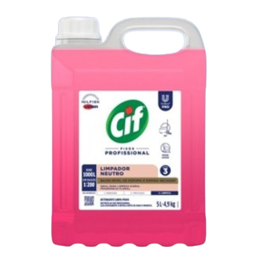 LIMPADOR BAIXA ESPUMA NEUTRO CIF 5LT DILUCAO 1/100