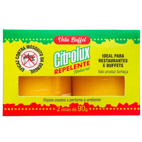 VELA DE CITRONELA BUFFET 2UN X 90G CITROLUX