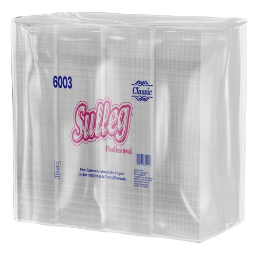 TOALHA PAPEL 2 DOBRAS VIRGEM 5000 FOLHAS 20X21 SULLEG CLASSIC 