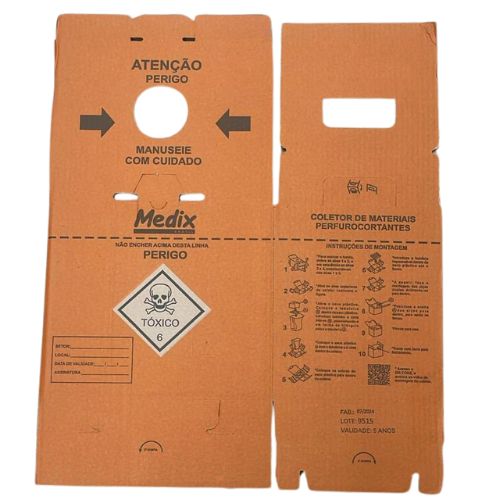 CAIXA COLETORA PERFUROCORTANTE QUIMICO 13L MEDIX 