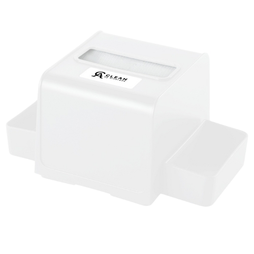 PORTA GUARDANAPO BRANCO COM PORTA SACHE CACLEAN 