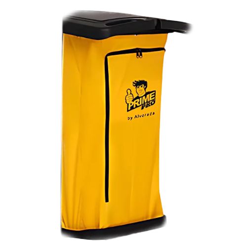 BOLSA VINIL AMARELA PARA CARRO FUNCIONAL COM ZIPPER PRIMEPRO