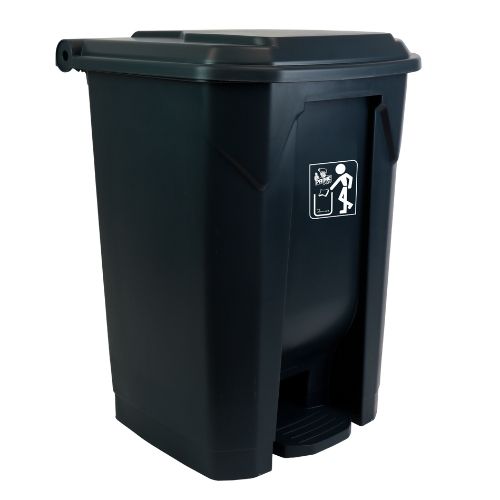 LIXEIRA COM PEDAL 50LTS CINZA PRIME PRO