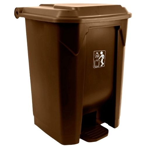 LIXEIRA COM PEDAL 30LTS MARROM PRIME PRO