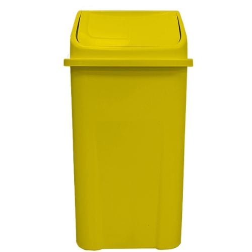 LIXEIRA BASCULANTE AMARELA 100LT PRIMEPRO 
