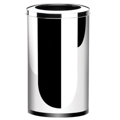 LIXEIRA INOX COM ARO INOX REFERENCIA 3033/211 64LT