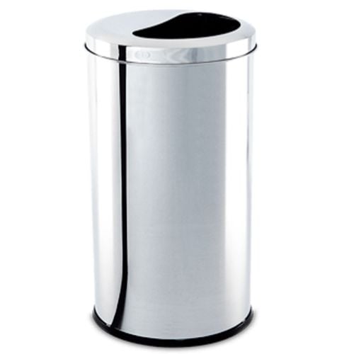 LIXEIRA INOX TAMPA MEIA-LUA REFERENCIA 3063/203 12LT