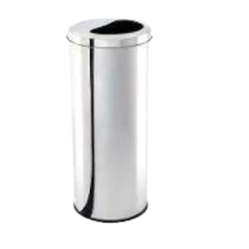 LIXEIRA INOX TAMPA MEIA-LUA REFERENCIA 3063/204 16,5LT