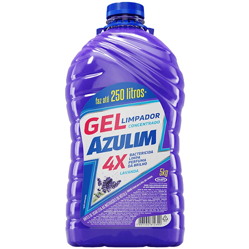 LIMPADOR GEL AZULIM LAVANDA 4EM1 5LT