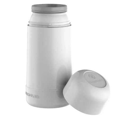 GARRAFA TERMICA MIGARBO TAPON BRANCA 250ML