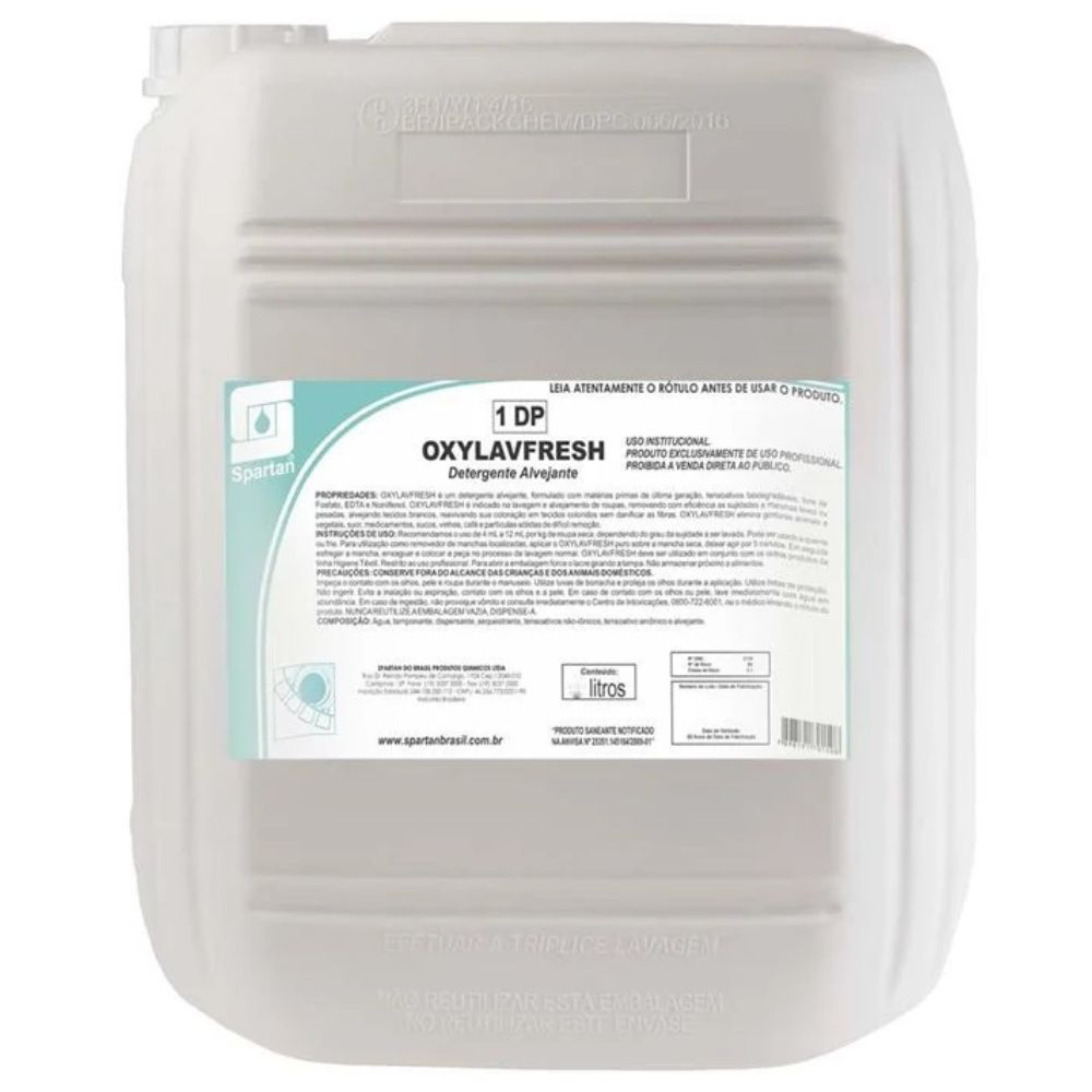 DETERGENTE ALVEJANTE OXYLAVFRESH 20LT