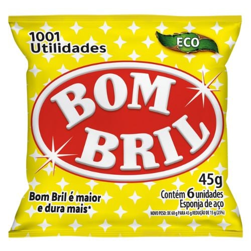 ESPONJA DE ACO BOMBRIL 20X6X45G 