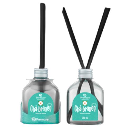 DIFUSOR DE AMBIENTES AROMAS CHA BRANCO 350ML 