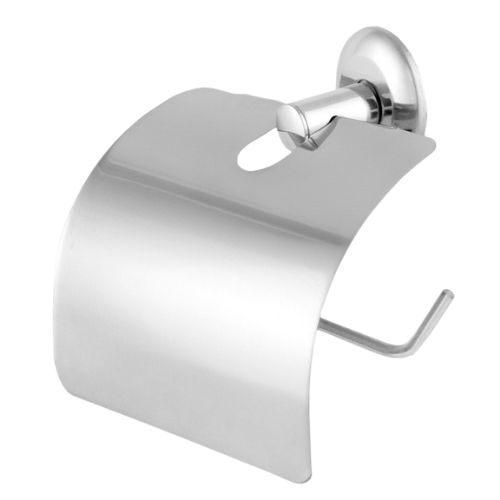 PAPELEIRA PARA PAPEL HIGIENICO COM TAMPA INOX KITINOX