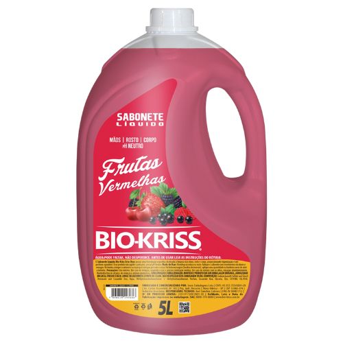 SABONETE LIQUIDO PEROLADO BIO-KRISS 5LT FRUTAS VERMELHAS