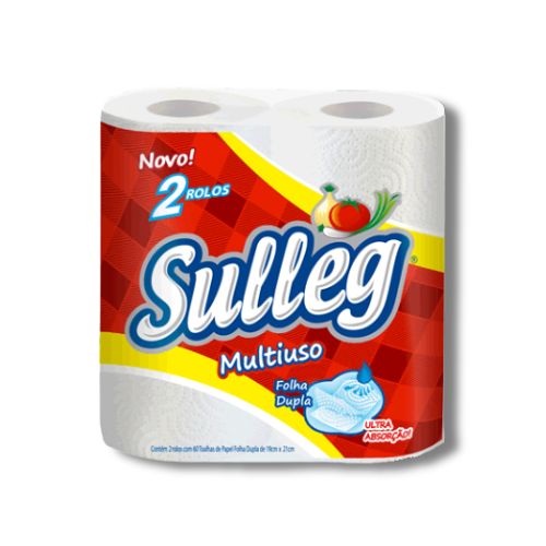 TOALHA DE PAPEL BRANCA 1 CAIXA COM 12 ROLOS COM 120UNIDADES 21 CM SULLEG 