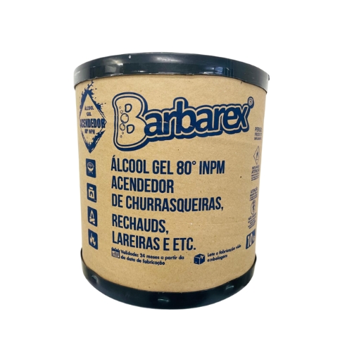 ALCOOL GEL 10KG PARA QUEIMA BARBAREX