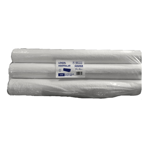 LENCOL HOSPITALAR FOLHA SIMPLES 70X50CM COM 3 ROLOS CAPAPER