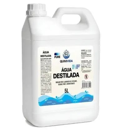 AGUA DESTILADA PARA AUTOCLAVE 5LT QUIMIVIDA