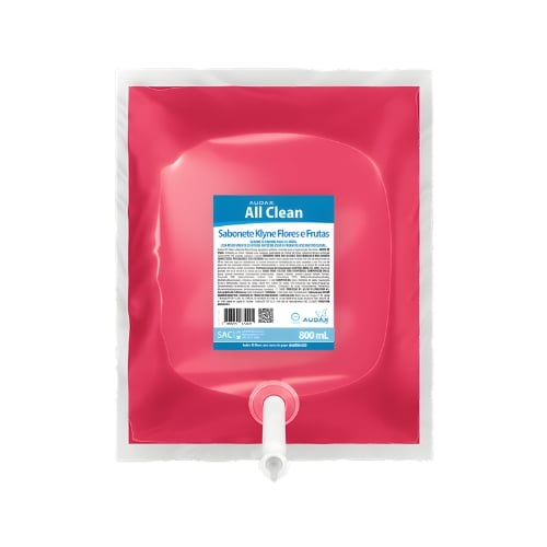 SABONETE LIQUIDO AUDAX ALLCLEAN 800ML FLORES E FRUTAS REFIL KLYNE