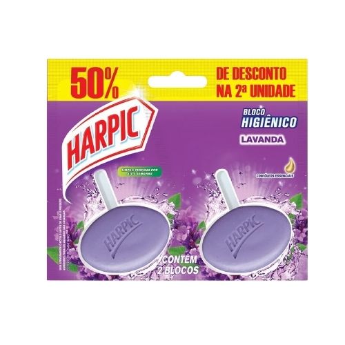 HARPIC BLOCO PARA CAIXA ACOPLADA 1X2UN LAVANDA