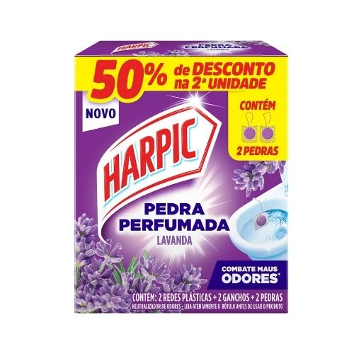 PEDRA SANIT. LAVANDA 2X34GR HARPIC