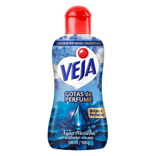 AROMATIZANTE PERFUMADO VEJA GEL CONCENTRADO AGUA MARINHA E ALGODAO 100ML 