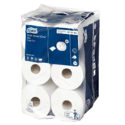 PAPEL HIGIENICO INSTITUCIONAL FOLHA DUPLA TORK MINI SMARTONE 4X000 FOLHAS 