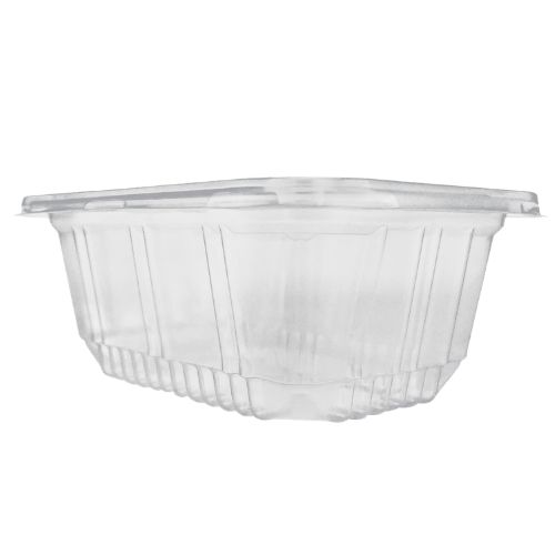 POTE TRANSPARENTE 500ML PP RETANGULAR COM TAMPA 20 UNIDADES COPOBRAS