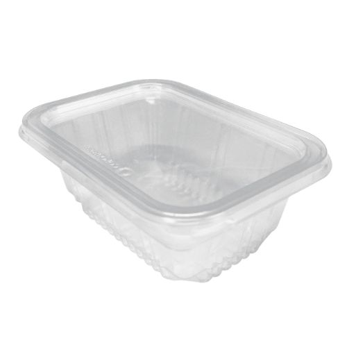 POTE TRANSPARENTE 250ML PP RETANGULAR COM TAMPA 20 UNIDADES COPOBRAS