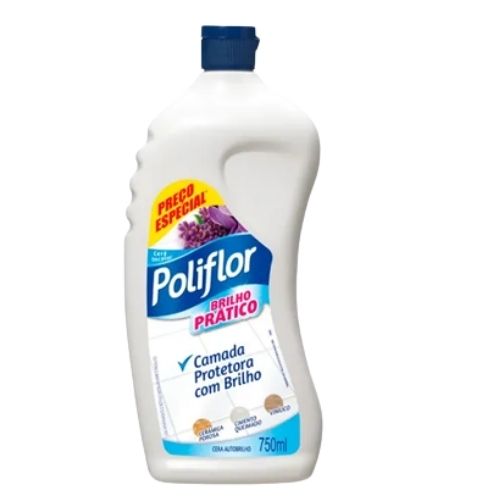 CERA INCOLOR POLIFLOR LAVANDA BRILHO PRATICO 750ML 