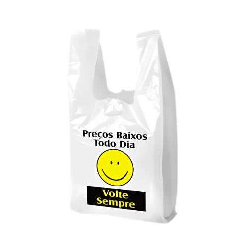 SACOLA PLASTICA BRANCA 30X40CM BIODEGRADAVEL 1000 UNIDADES VOLTE SEMPRE