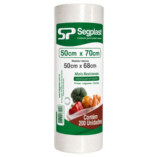 SACO BOBINA PICOADA 50X70CM MAIS RESISTENTE SEGPLAST