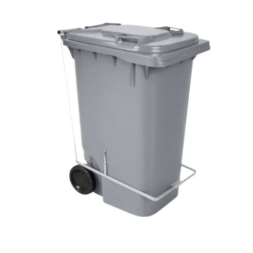 CONTEINER PLASTICO 240LT CINZA COM PEDAL PRIMEPRO