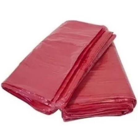 SACO VERMELHO 200 LITROS REFORCADO PARA LIXO GOIAS PLASTICOS 100 UNIDADES