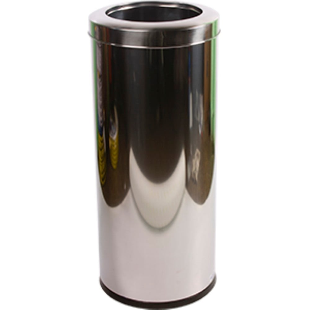 LIXEIRA INOX COM ARO INOX REFERENCIA 3033/204 28LT