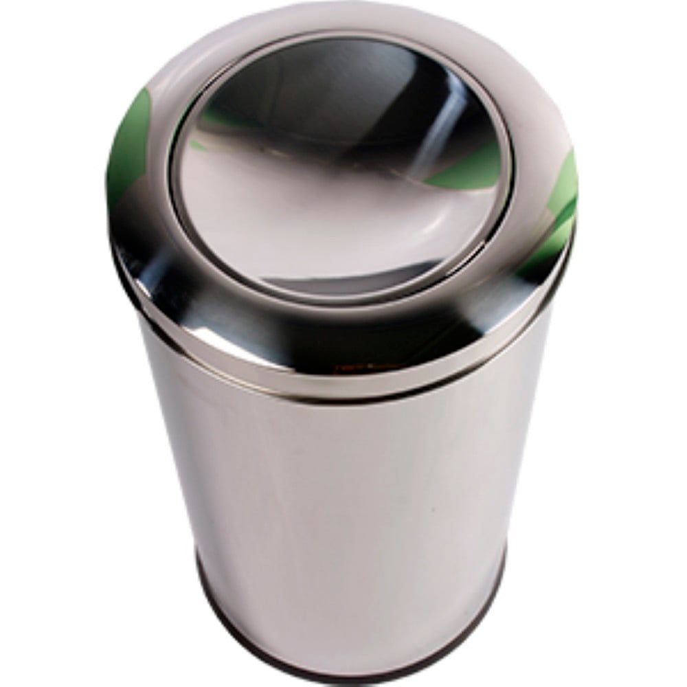 LIXEIRA INOX TAMPA BASCULANTE REFERENCIA 3032/204 28,17LT