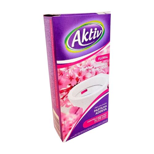 PASTILHA SANITARIA AKTIV FLORAL 3X10G